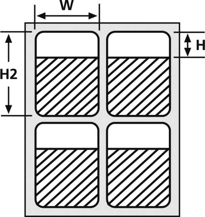 Actual product image HellermannTyton Cable Label Helatag® Labels for Laser Printer with Protective Laminate