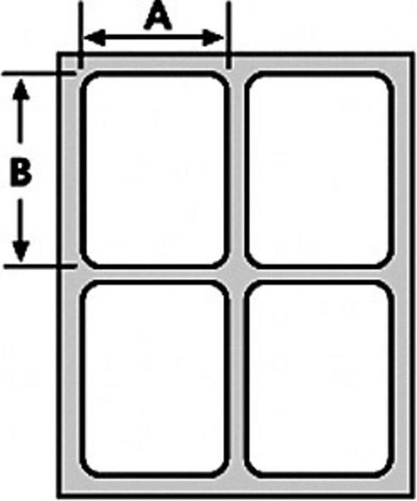 Actual product image HellermannTyton Cable Label Helatag® Labels for Laser Printer with Protective Laminate