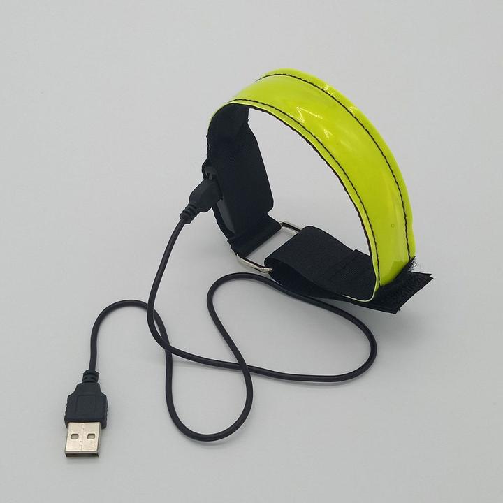 Immagine prodotto Stride Aufladbares USB Leuchtarmband für Kinder / Erwachsene zum Sport