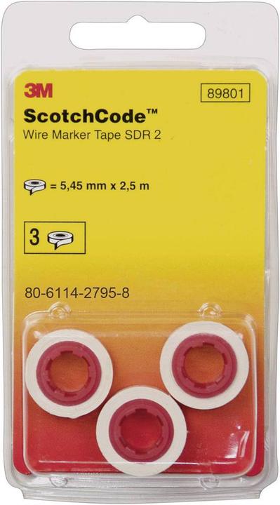 Actual product image 3M Printed adhesive marker code™ cable marker refill rolls