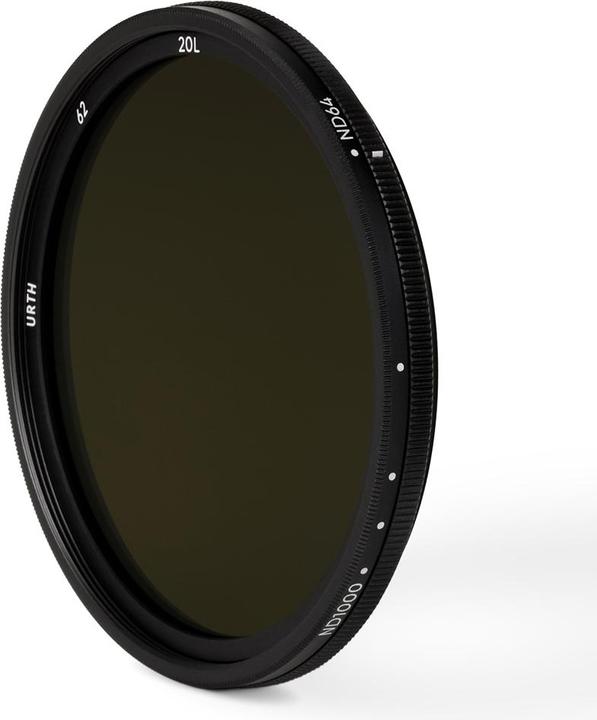 Actual product image Urth 62mm ND64 1000 (6 10 Stop) Variable ND Lens Filter (Plus+) (Neutral density filter, 10 mm)