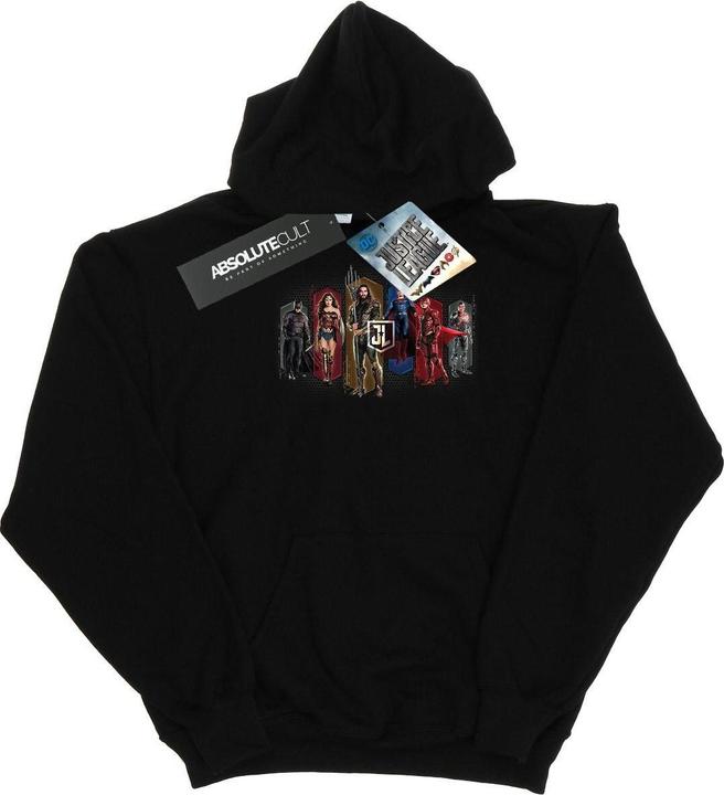 Image du produit - Sweat à capuche JUSTICE LEAGUE MOVIE TEAM HEXAGONS - Homme (M)