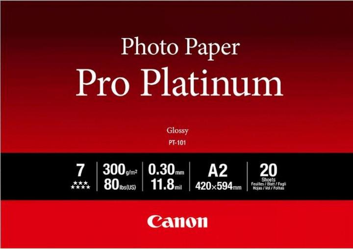 Produktbild Canon Fotopapier Pro Platinum (300 g/m², A2, 20 x)