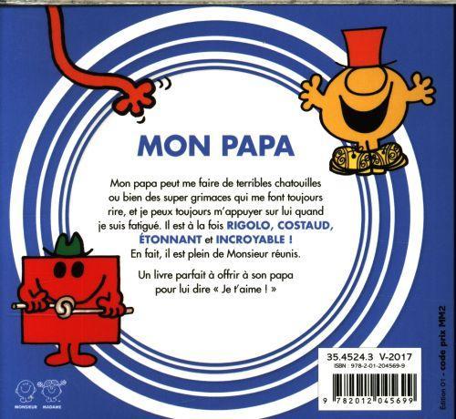 Image du produit Les Monsieur Madame : mon papa (Français, Hargreaves Roger, 2017)