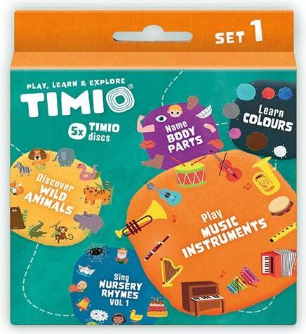 Produktbild Timio Audio Disc Set 1 (Französisch, Italienisch, Deutsch, Niederländisch, Portugiesisch, Multilingual, Spanisch, Englisch, Chinesisch)