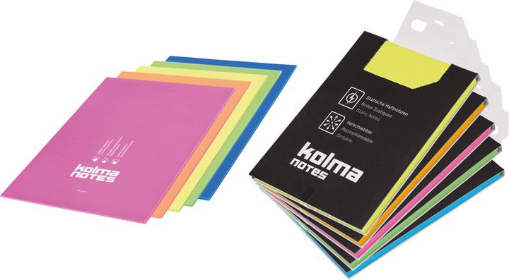 Actual product image Kolma Sticky notes Notes A7 static cling assorted (74 x 105 mm)
