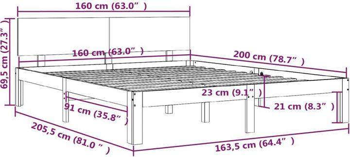 Image du produit VidaXL Valina (160 x 200 cm)