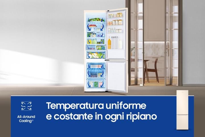 Immagine prodotto Samsung RB38C603DEL frigorifero Combinato EcoFlex AI Libera installazione con congelatore Wifi 2m 39 (390 l)