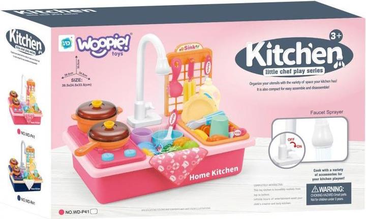 Actual product image Woopie Sink 2in1 Cooker for Children Pink