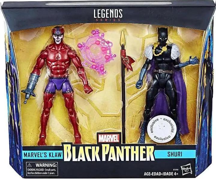 Image du produit Hasbro Black Panther Marvel Legends Shuri et Klaw 6-Inch Action Figures - Toys R Us Exclusive