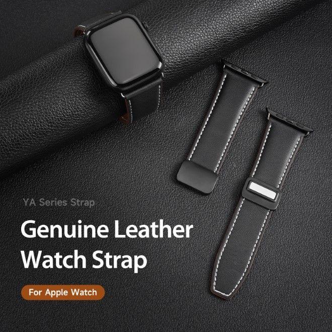 Actual product image Dux Ducis YA Strap (38 mm, 40 mm, 41 mm, Genuine leather, Apple Watch Series 1, Apple Watch Series 2, Apple Watch Series 3, Apple Watch Series 4, Apple Watch Series 5, Apple Watch Series 6, Apple Watch Series 7, Apple Watch Series 8, Apple Watch Series 9, Apple Watch SE)
