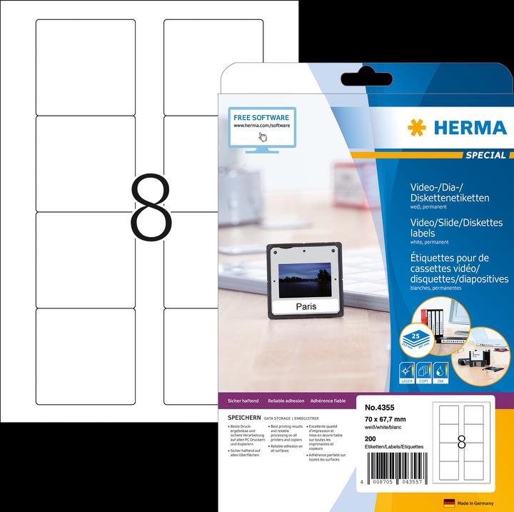 Immagine prodotto HERMA Etichette per dischi ZIP A4