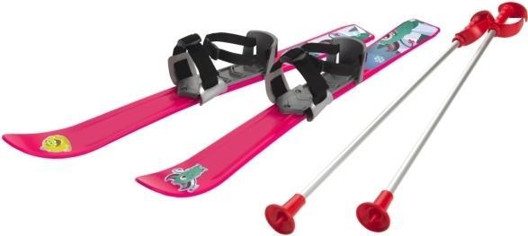 Gizmo Riders Ski til Børn 70 cm med skistave, Pink