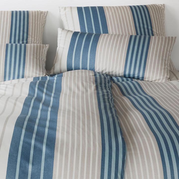 Produktbild Elegante Range dunkelblau (Bettwäsche Set, 135x200 cm + 80x80 cm)