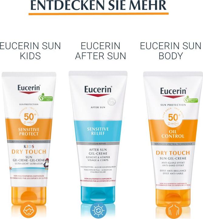 Immagine prodotto Eucerin SUN KIDS Sensitive Protect Dry Touch SPF 50+ (Crema solare viso, SPF 50+, 200 ml, 230 g)