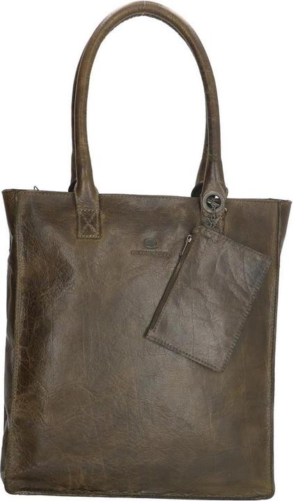 Hide & Stitches Micmacbags Golden Gate Shopper - Olivengrün - 100% Leder