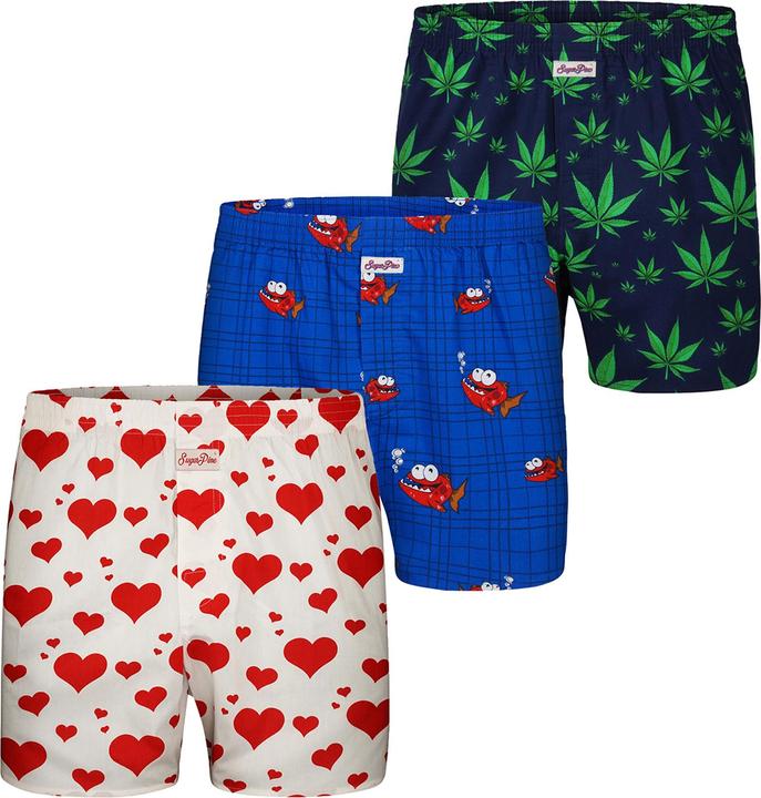 Image du produit Sugar Pine Boxer Motif Imprimé Mix (M, Lot de 3)