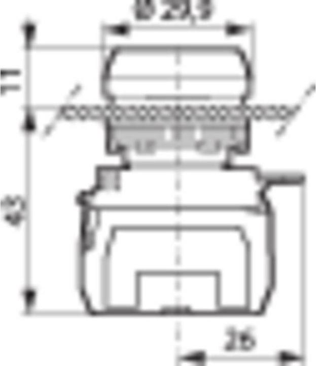 Actual product image Baco Push button illuminated flat 600 V 10 A