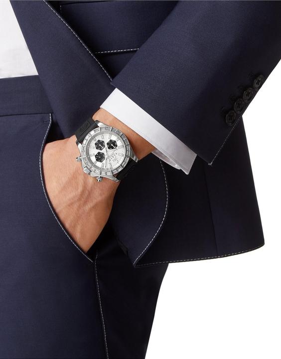 Produktbild Philipp Plein PWVAA0123 Street Couture Chronograph Herrenuhr 43mm 5ATM (Chronograph, 43 mm)