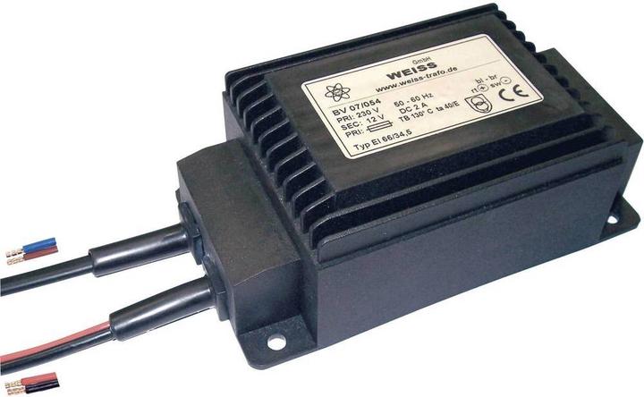 Weiss Elektrotechnik Kompaktnetzteil Transformator Kompaktnetzteile mit eingebauter Gleichrichtung und Glättung