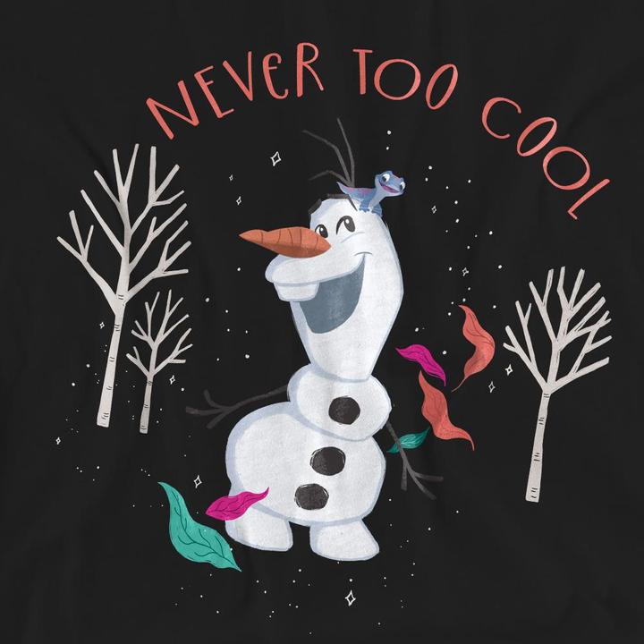 Actual product image Disney Frozen Unisex Adult Never Too Cool Olaf T-Shirt (XL)