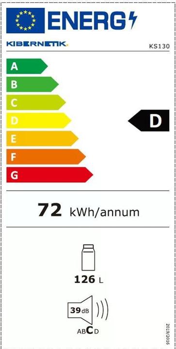 Energy Label Kibernetik KS130 (130 l)