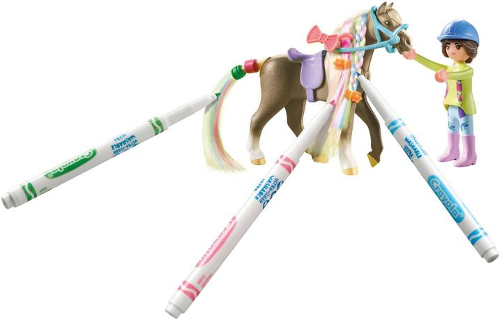 Immagine prodotto Playmobil Set creativo con cavallo e matite (71640, Cavalli Playmobil della cascata)