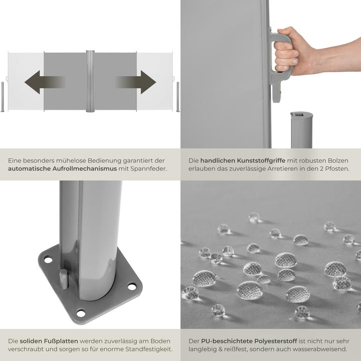Produktbild tectake Doppel Seitenmarkise (6 m)
