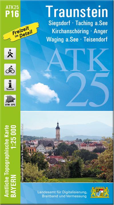 Actual product image ATK25-P16 Traunstein (Official Topographic Map 1:25000)