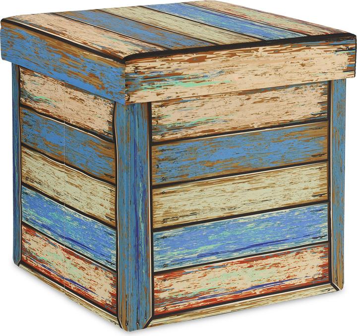 Actual product image Relaxdays Storage pouffe