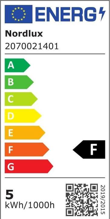 Energy Label Nordlux Bulb E14 4.7 W, 2200-6500 K (E14, 4.70 W, 430 lm, 6 x, F)