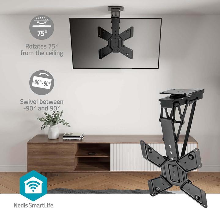 Produktbild Nedis Motorisierte TV-Deckenhalterung - 23-65" - maximal unterstützes Bildschirmgewicht: 30 kg - dre (Decke, 65", 30 kg)