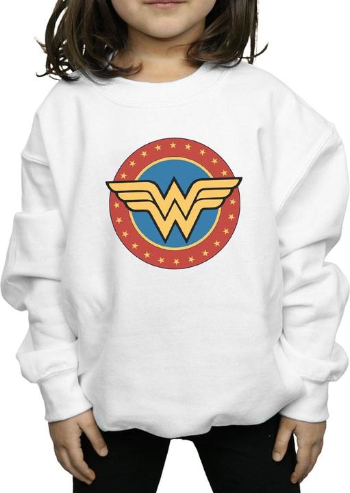 Immagine prodotto Wonder Woman Circle Logo Felpa Ragazze (140, 146)