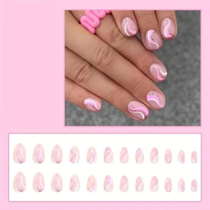 Actual product image Cbx Artificial nails 24 pieces