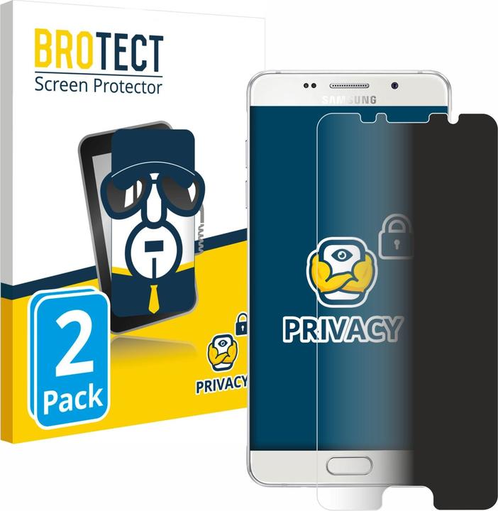 Productafbeelding BROTECT Anti-spionnetje privacyfolie Beschermfolie tegen blauw licht (2 Stuk, Samsung Galaxy A5 (2016))