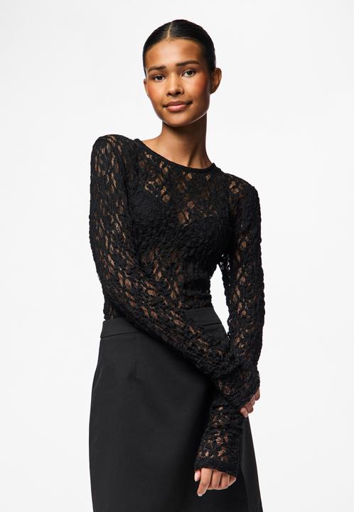 Produktbild Pieces Pchazel Ls Lace Top Noos (S)