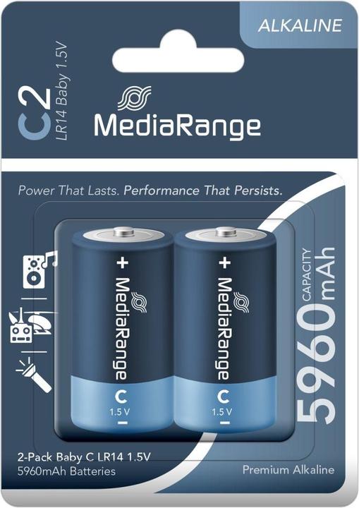 Produktbild MediaRange Premium - Batterie 2 x LR14 / C Typ (2 Stk., C, 5960 mAh)