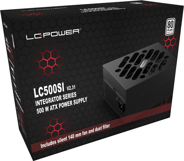 Produktbild LC-Power LC500SI V2.31 400W 80+ 14cm 230V retail (500 W)