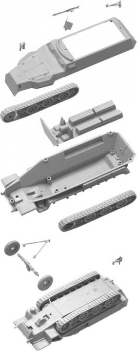 Actual product image 1:72 SD.Kfz.251/1 Ausf. C Fast Assm. Kit
