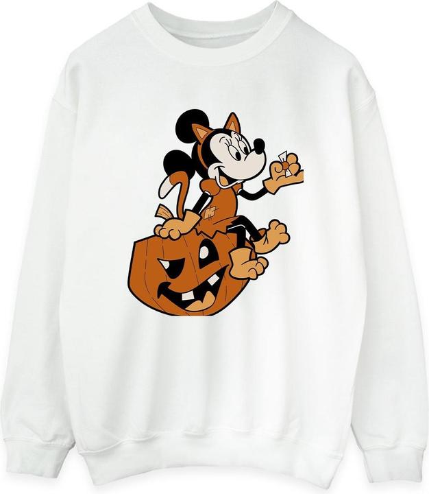 Actual product image Disney Womens/Ladies Minnie Mouse Cat Halloween Sweatshirt (3XL)