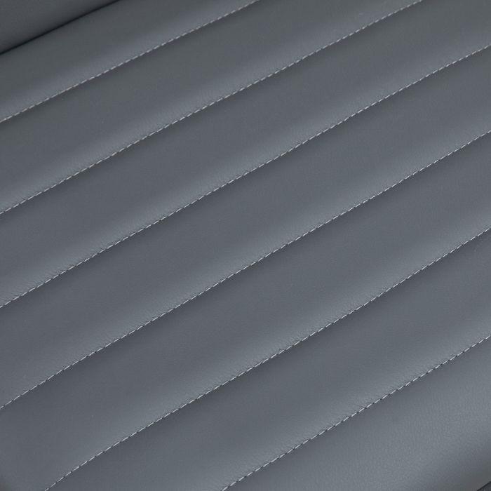Actual product image Swisshandel24 Bürostuhl ohne Armlehnen, höhenverstellbar Drehstuhl mit Rollen, Dunkelgrau