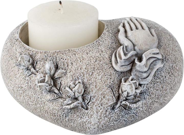 Image du produit Novaliv Décoration de tombe I Ange de tombe Décoration de tombe Coeur de tombe Ange pour cimetière Lanterne