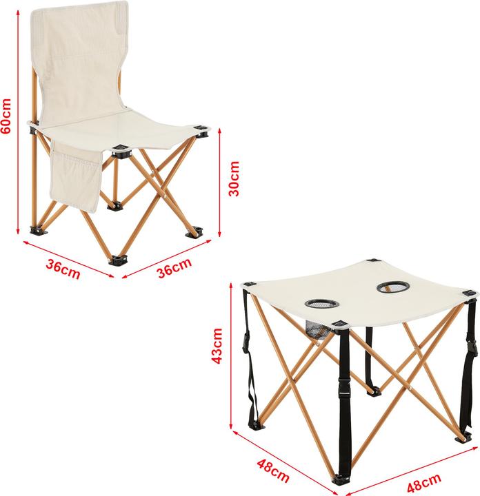 Actual product image Casa.Pro Garden furniture set Banzi 3-piece textile fabric beige