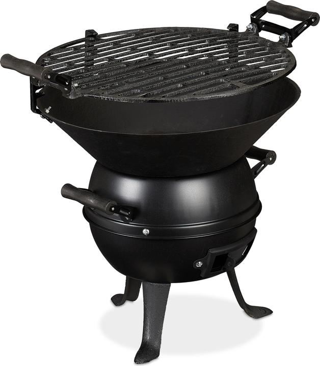 Actual product image Relaxdays Cast Iron BBQ (35 cm)