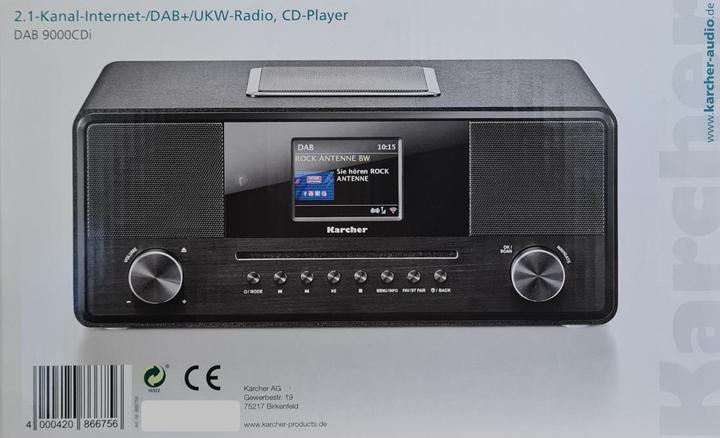 Produktbild Karcher DAB 9000CDI (Internetradio, DAB+, Bluetooth, WLAN)