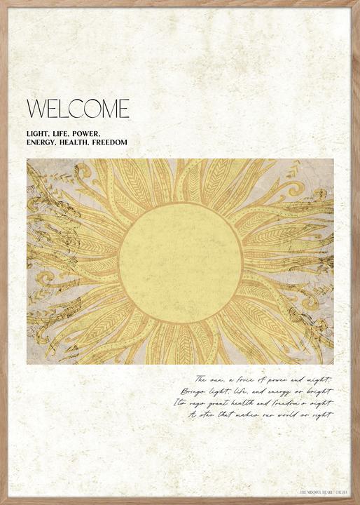 Actual product image ChiCura Welcome Sun Poster (21 x 29.7 cm)