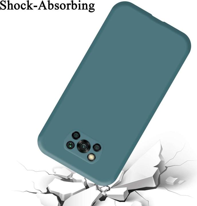 Actual product image Cadorabo Bumper Case for Xiaomi POCO X3 NFC TPU Liquid Silicone Cover for Xiaomi POCO X3 NFC (Xiaomi Poco X3 NFC)