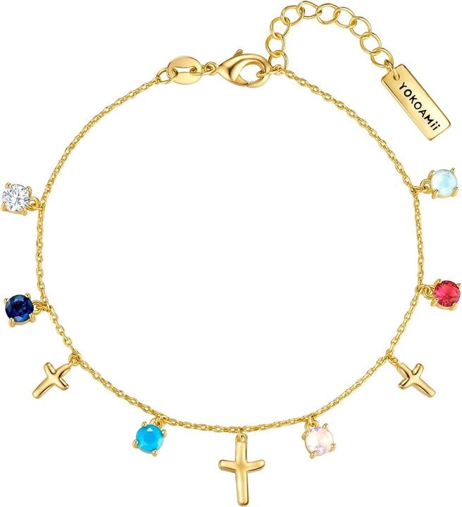 Produktbild Yokoamii Damen Armband Kreuz - 36302 (17 cm, Messing)