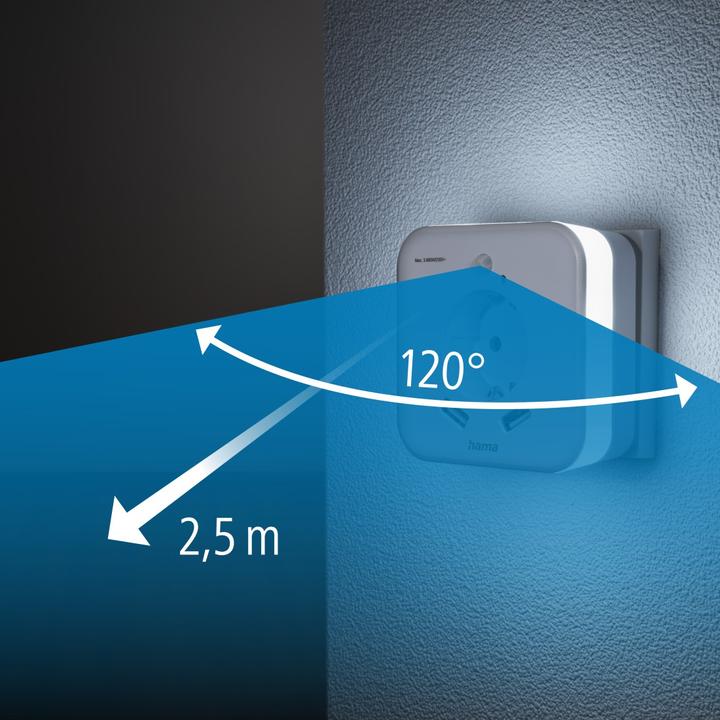 Actual product image Hama 00223498 LED Night Light with Motion Detector LED Daylight White