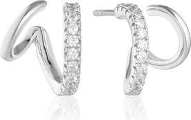 Sif Jakobs Imaginative silver earrings with zircons Ellera SJ-E22212-CZ